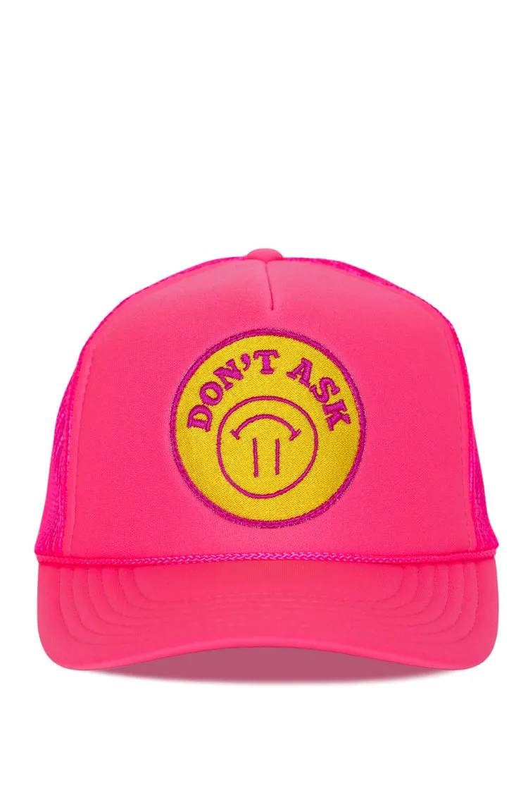 That Friday Feeling Don't Ask Trucker Hat - PINK sold by Sun Diego Boardshops product image thumbnail 2