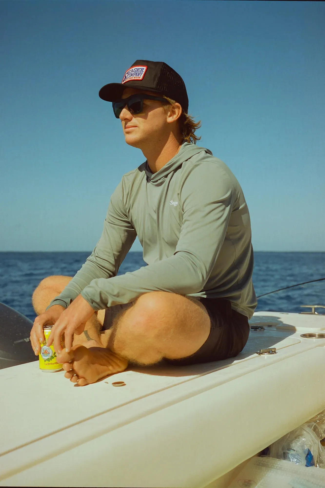 SEAGER BUCKYS TRUCKER HAT SNAPBACK - BLACK sold by Sun Diego Boardshops product image thumbnail 3