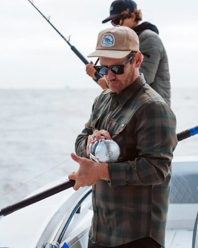 Salty Crew Fathom Tech Flannel - OLIVE sold by Sun Diego Boardshops