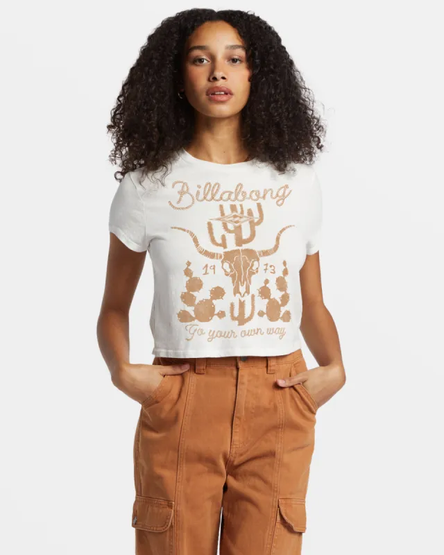 Billabong Go Your Own Way T-Shirt - SALT CRYSTAL sold by Sun Diego Boardshops