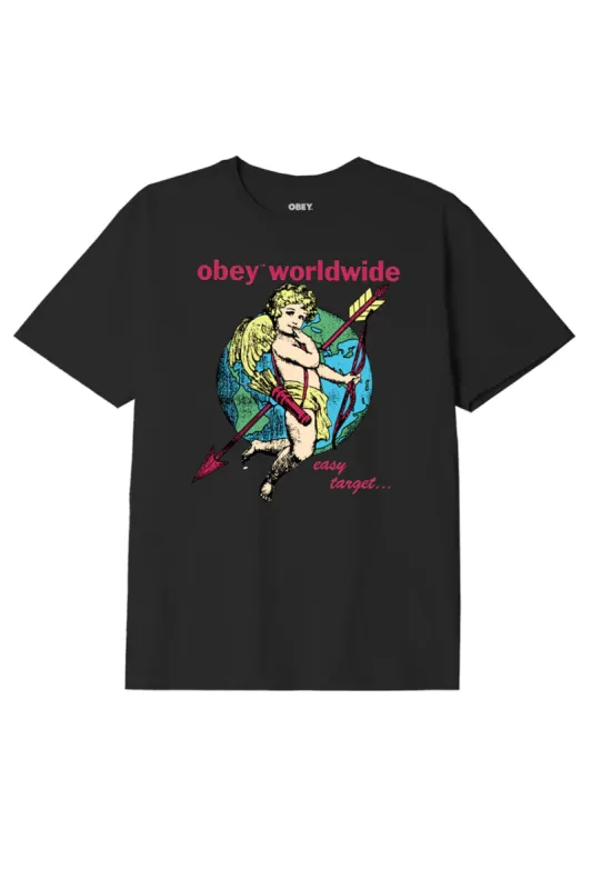 Obey Cherub Easy Target Tee - Digital Black sold by Sun Diego Boardshops