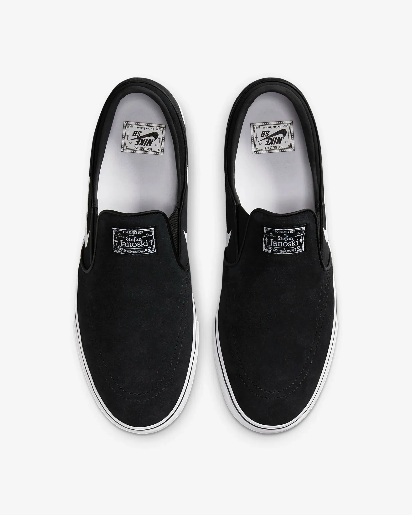 Nike SB Janoski+ Slip - BLACK/WHITE-BLACK-BLACK sold by Sun Diego Boardshops product image thumbnail 2