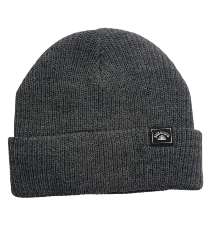 Sun Diego Reserve Solid Beanie - Charcoal sold by Sun Diego Boardshops