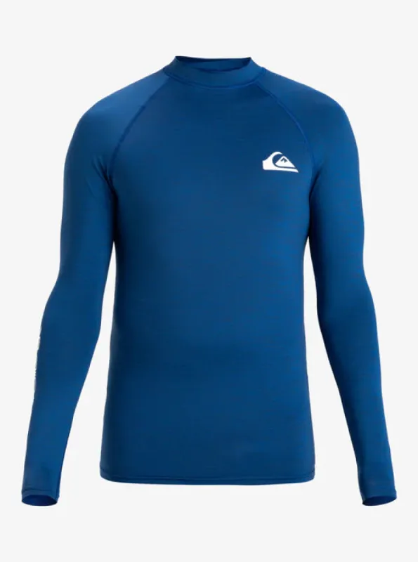 Quiksilver Everyday UPF 50 Long Sleeve Rashguard - MONACO BLUE HEATHER sold by Sun Diego Boardshops