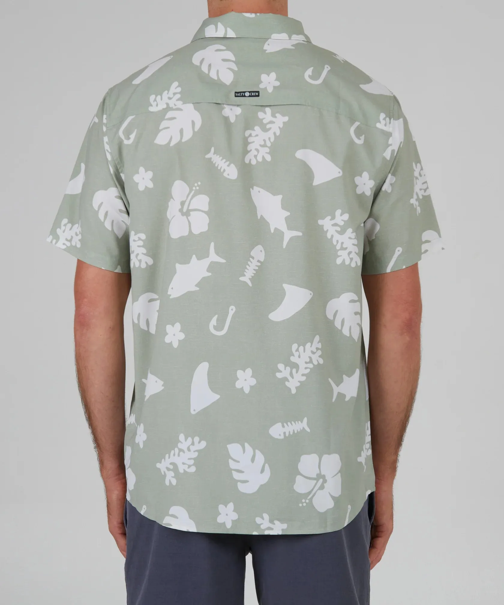 Salty Crew Shoots S/S Tech Woven - DUSTY SAGE sold by Sun Diego Boardshops product image thumbnail 2