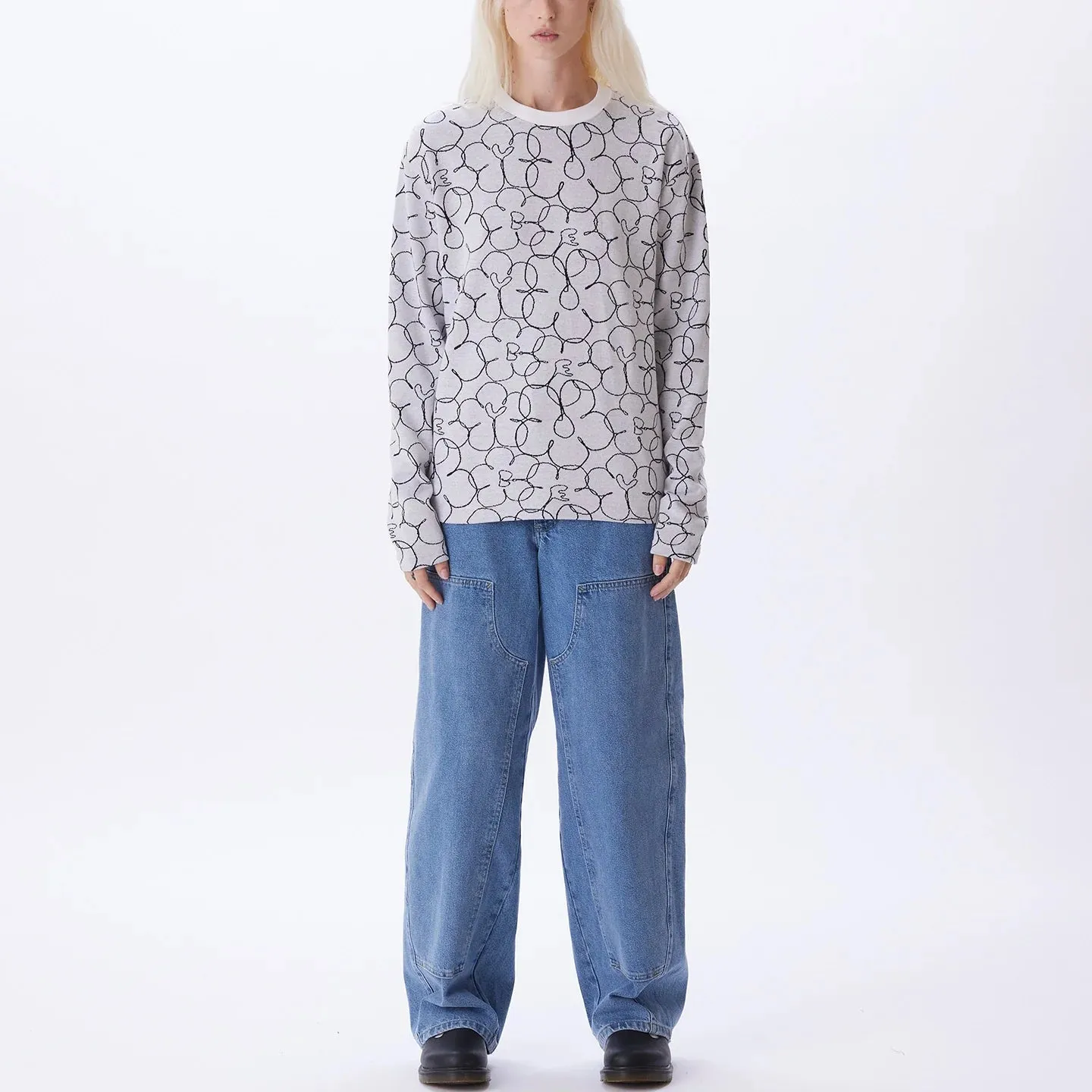 Obey Dania Long Sleeve Shirt - White Multi sold by Sun Diego Boardshops product image thumbnail 3