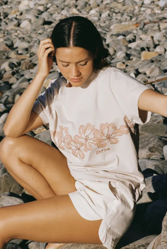 Rhythm Island Hibiscus Tee - MAUVE sold by Sun Diego Boardshops