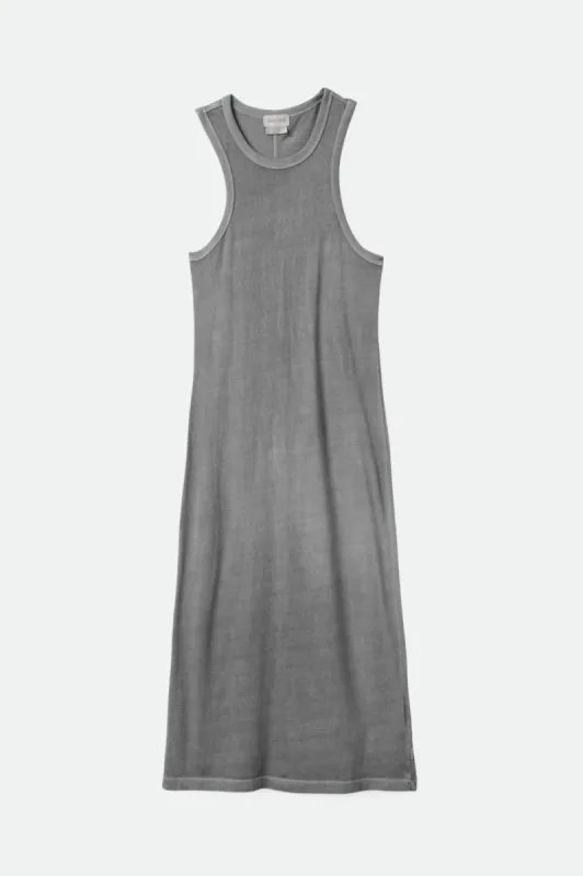 Carefree Organic Garment Dyed Tank Dress - Washed Black sold by Sun Diego Boardshops