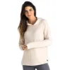 Free Fly Women's Bamboo Lightweight Fleece Hoodie - STONE sold by Sun Diego Boardshops