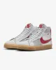 Nike SHOE BLAZER MID PRM - SUMMIT WHITE/UNIVERSITY RED sold by Sun Diego Boardshops