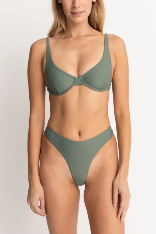Rhythm Classic Underwire Top - OLIVE sold by Sun Diego Boardshops