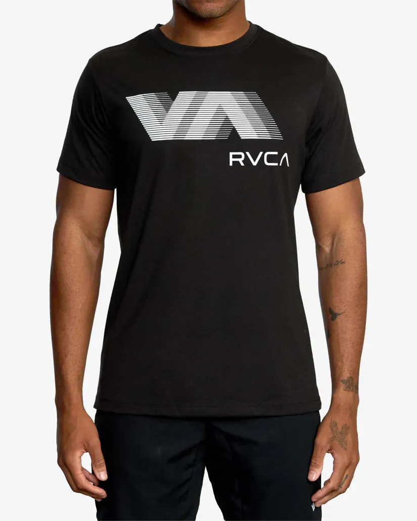 RVCA VA BLUR TEE - BLACK sold by Sun Diego Boardshops product image thumbnail 3