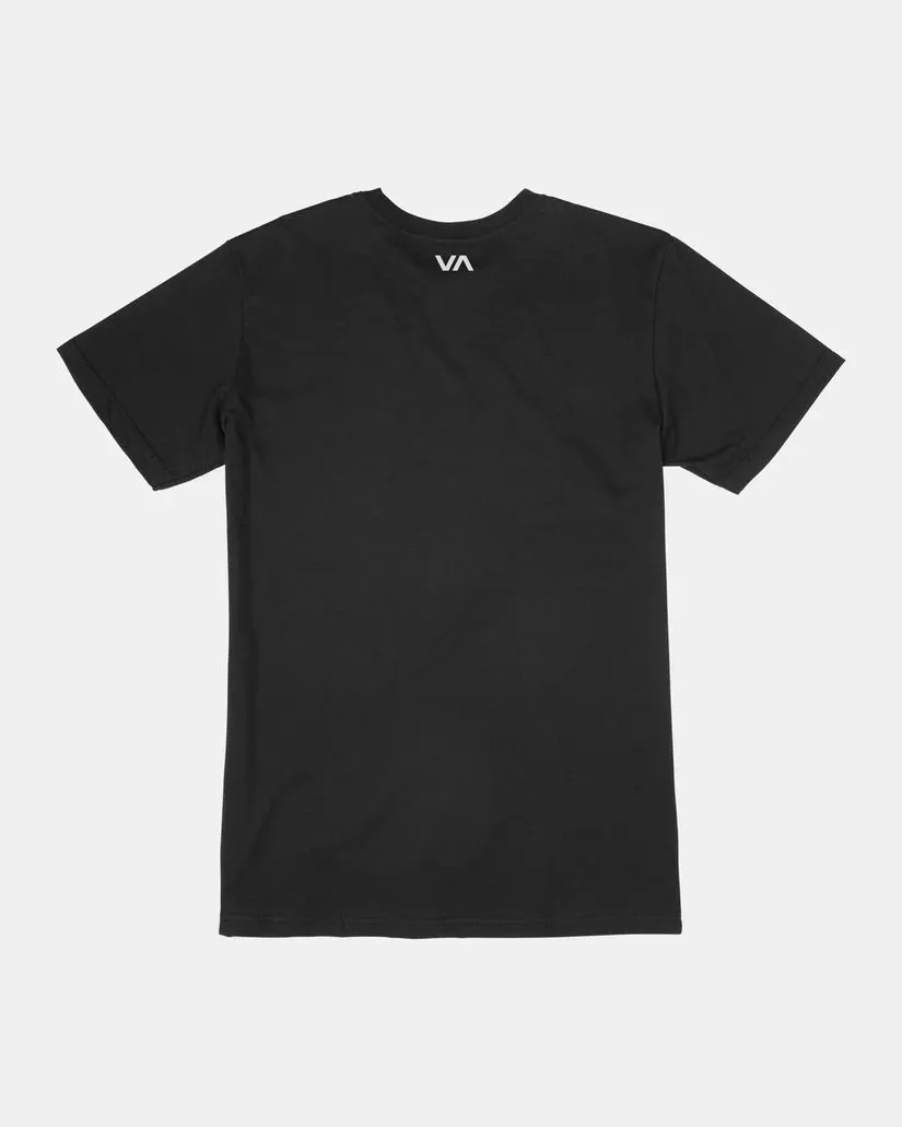 RVCA VA BLUR TEE - BLACK sold by Sun Diego Boardshops product image thumbnail 2
