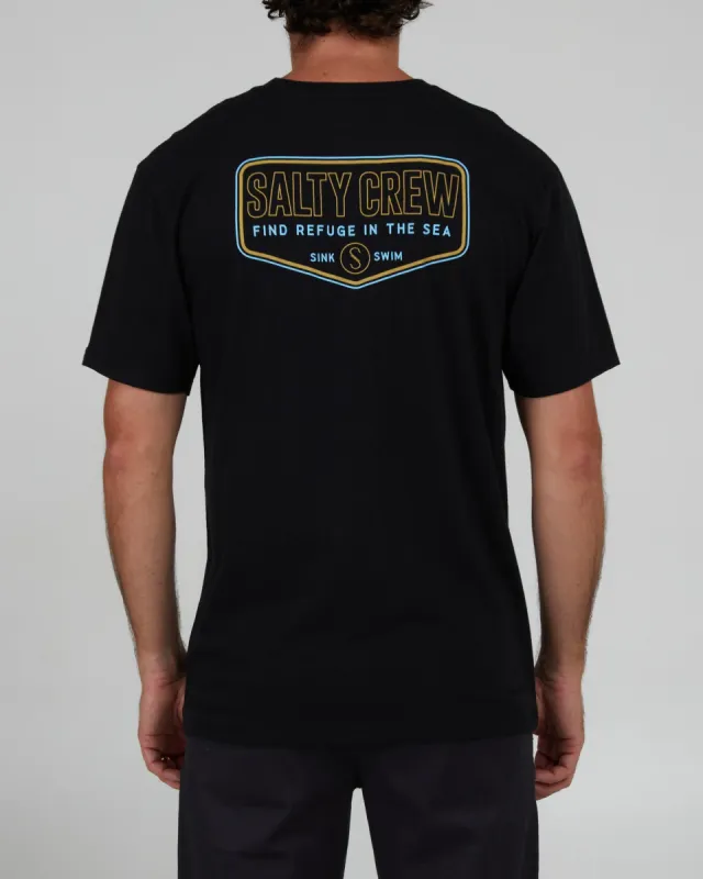Salty Crew Undertow S/S Premium Tee - BLACK sold by Sun Diego Boardshops
