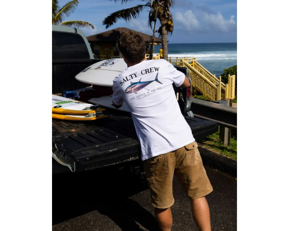 salty crew big blue premium tee - white sold by Sun Diego Boardshops