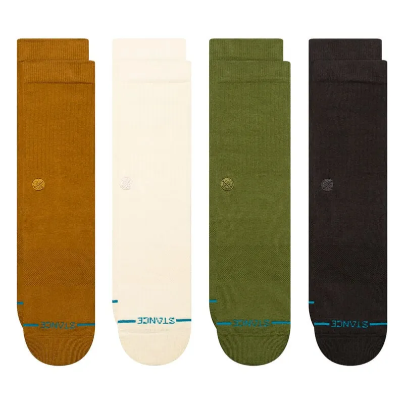 Stance Icon Crew Socks 4 Pack - GOLD sold by Sun Diego Boardshops