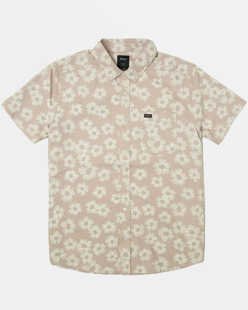 RVCA THAT'LL DO PRINT SHORT SLEEVE SHIRT - PALE MAUVE FLORAL sold by Sun Diego Boardshops