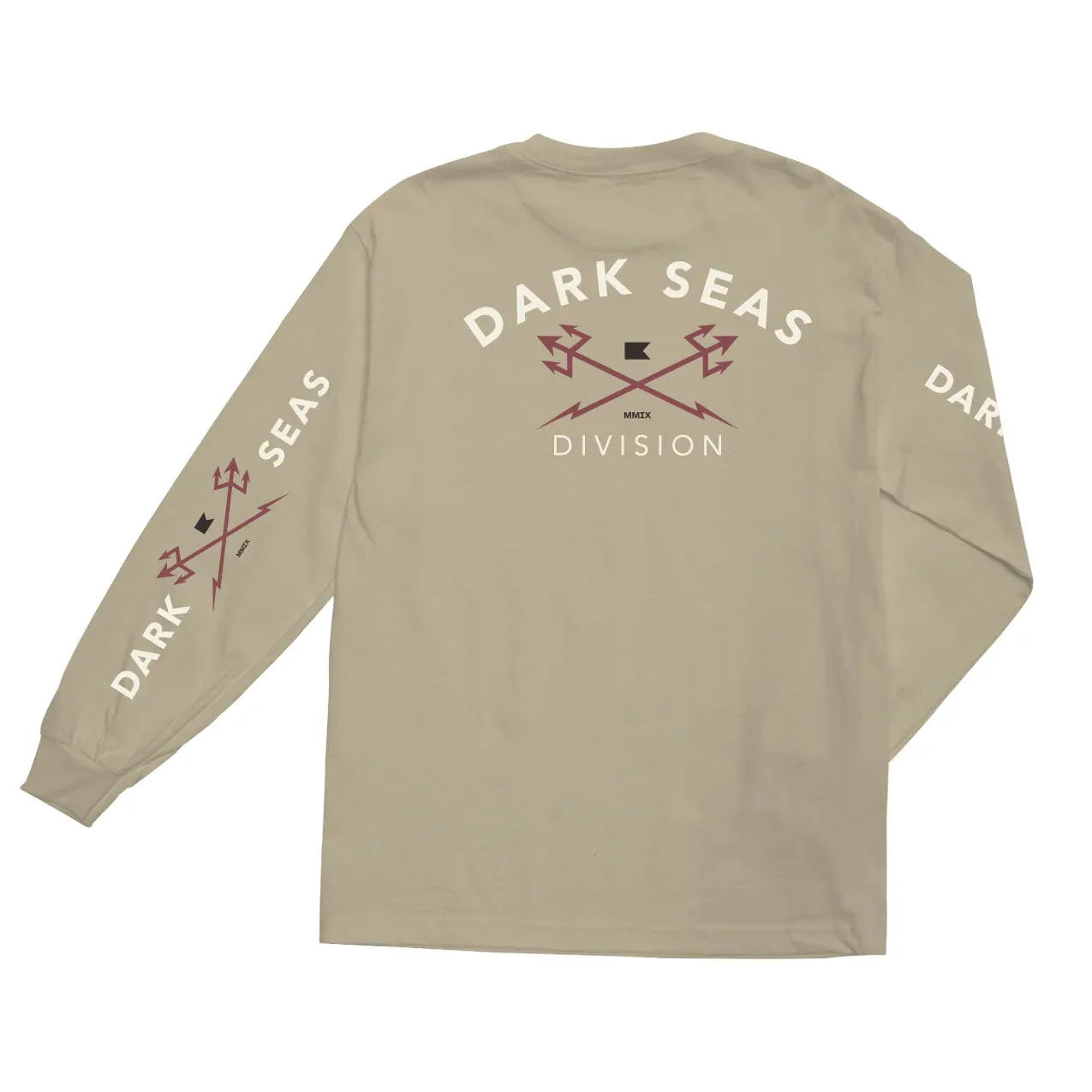 Dark Seas HEADMASTER STOCK LS T-SHIRT - SAND sold by Sun Diego Boardshops