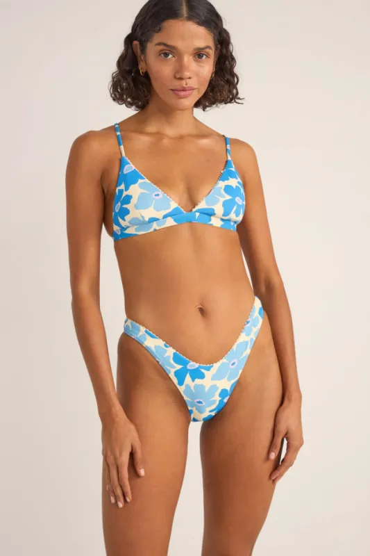 Rhythm Elsie Floral Bralette Top - Blue sold by Sun Diego Boardshops