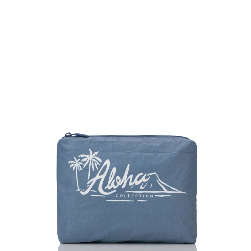 aloha collection SMALL POUCH: Vintage ALOHA - vintage blue sold by Sun Diego Boardshops