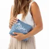 aloha collection SMALL POUCH: Vintage ALOHA - vintage blue sold by Sun Diego Boardshops