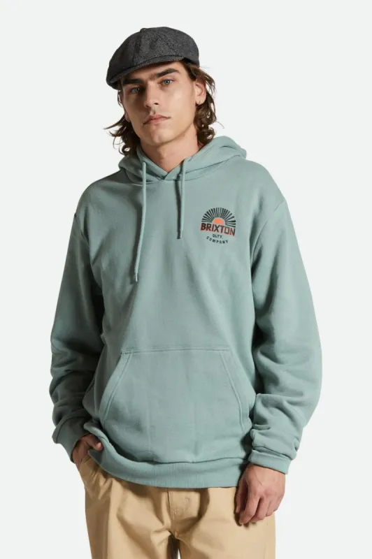 Brixton Rising Sun Hoodie - CHINOIS GREEN sold by Sun Diego Boardshops
