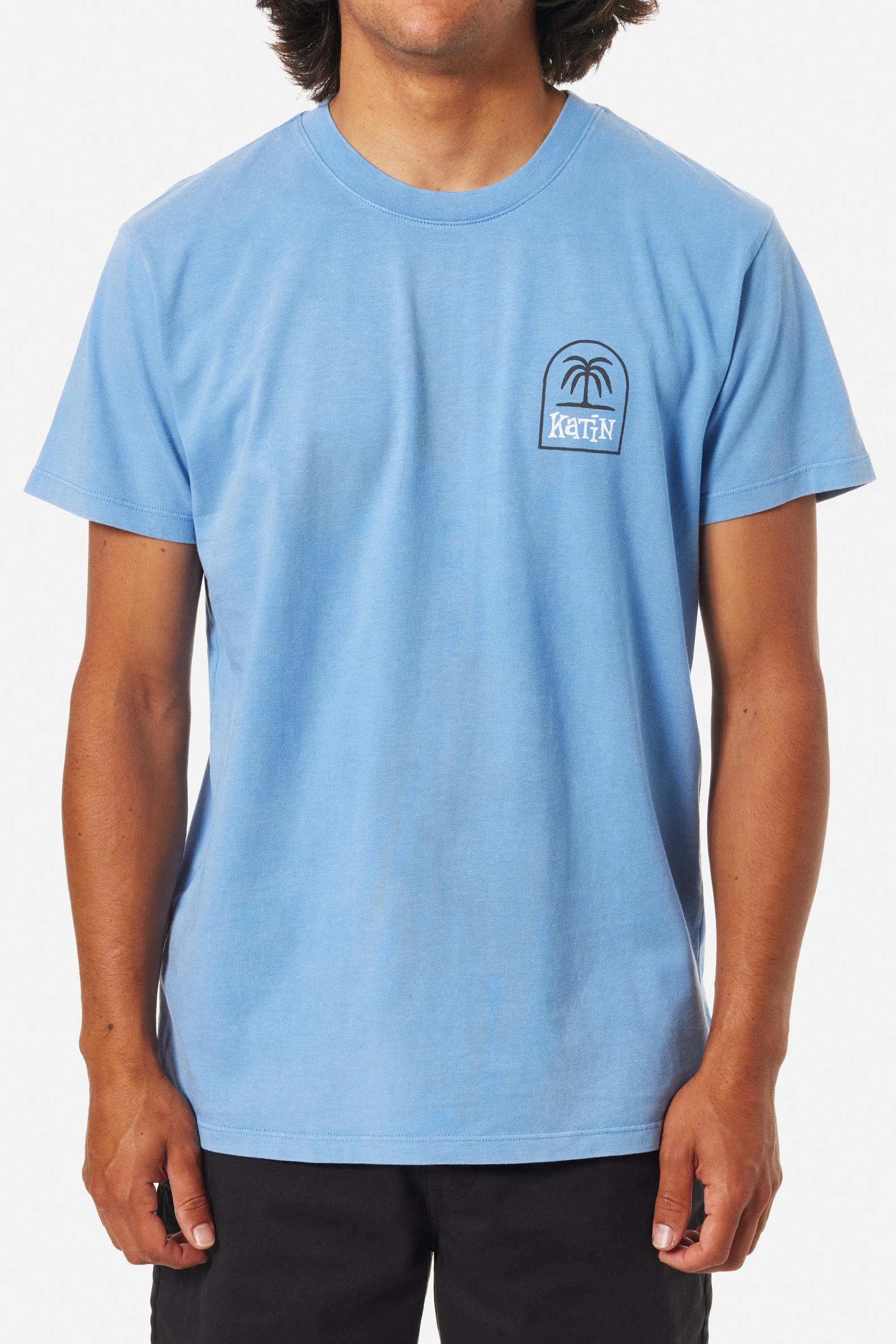 KATIN K-PALM TEE - BAY BLUE SAND WASH sold by Sun Diego Boardshops product image thumbnail 2