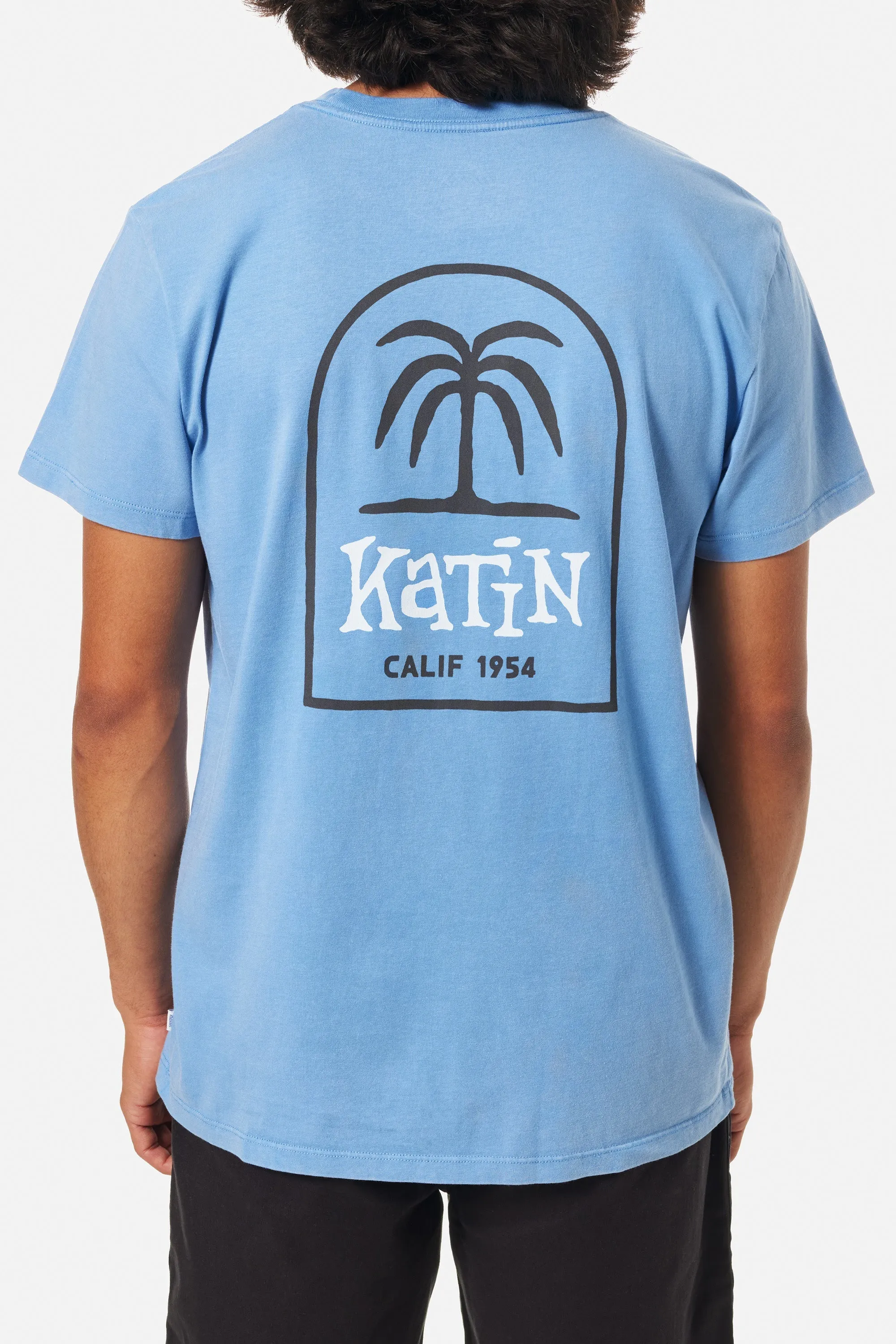 KATIN K-PALM TEE - BAY BLUE SAND WASH sold by Sun Diego Boardshops