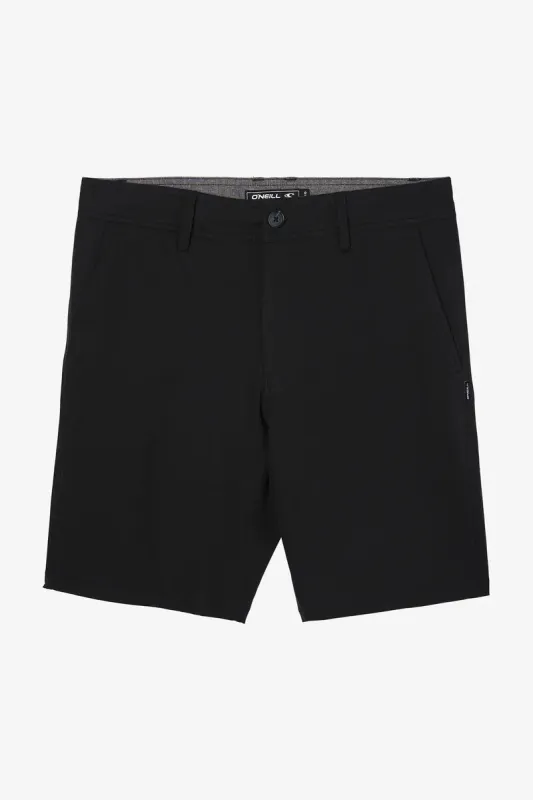 O'Neill Reserve Light Check 19" Hybrid Shorts - Black sold by Sun Diego Boardshops