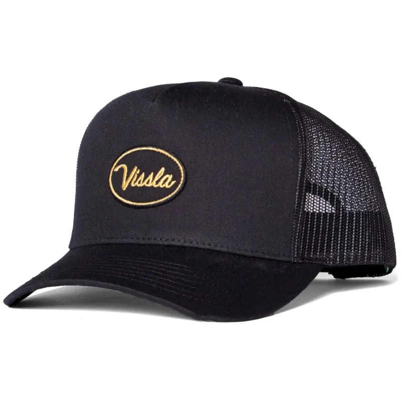Vissla SOLID SETS TRUCKER HAT - BLACK made by Sun Diego Boardshops