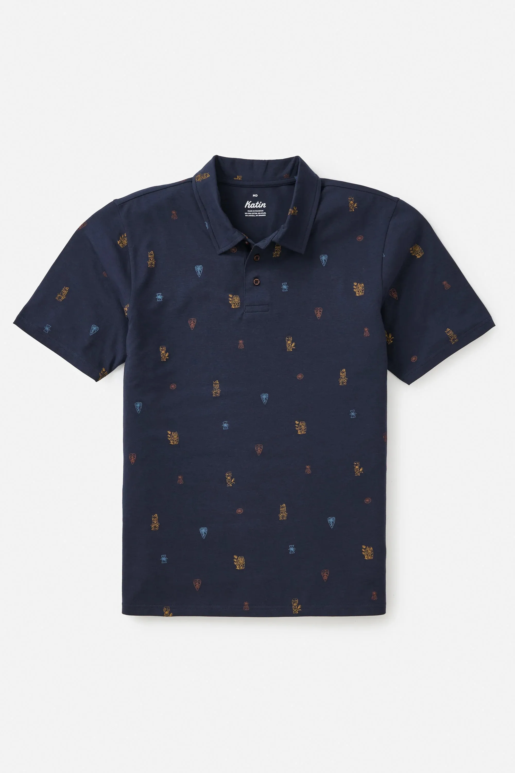 Katin Idol Print Polo - POLAR NAVY sold by Sun Diego Boardshops