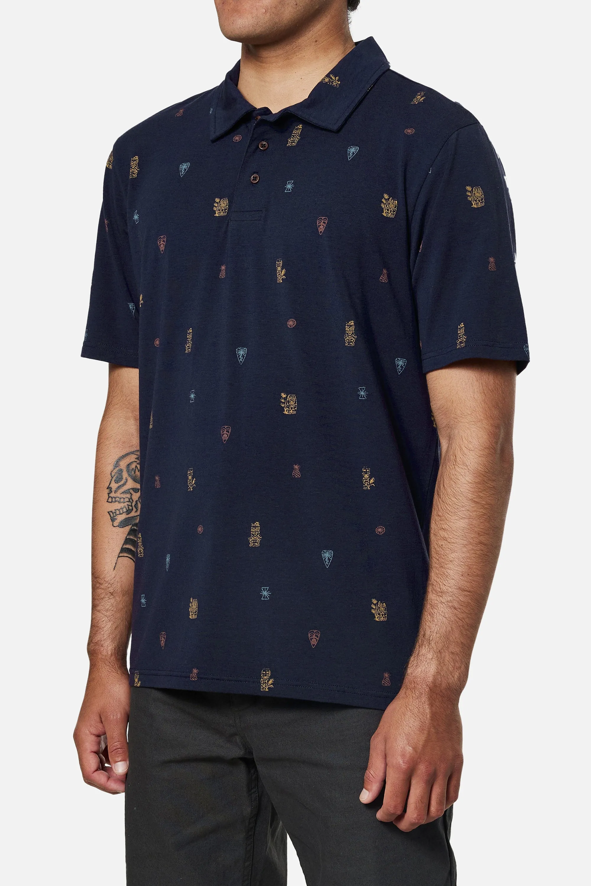 Katin Idol Print Polo - POLAR NAVY sold by Sun Diego Boardshops product image thumbnail 3