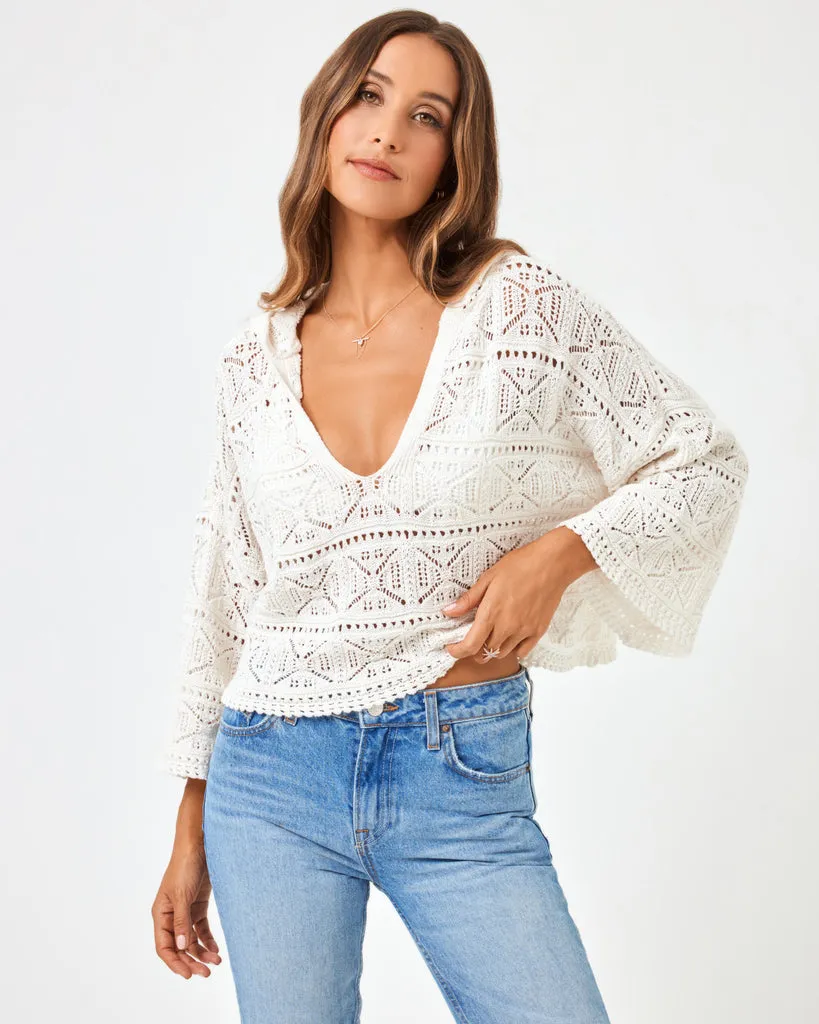 L.Space Diamond eyes sweater - CREAM sold by Sun Diego Boardshops product image thumbnail 2