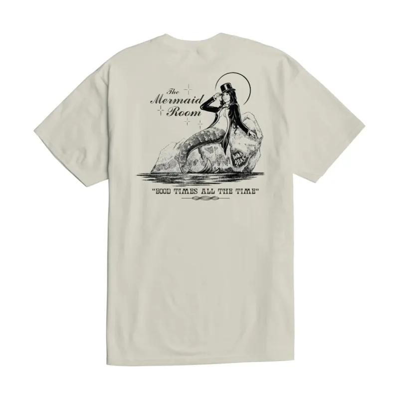 Dark Seas MERMAID ROOM STOCK T-SHIRT - CREAM sold by Sun Diego Boardshops