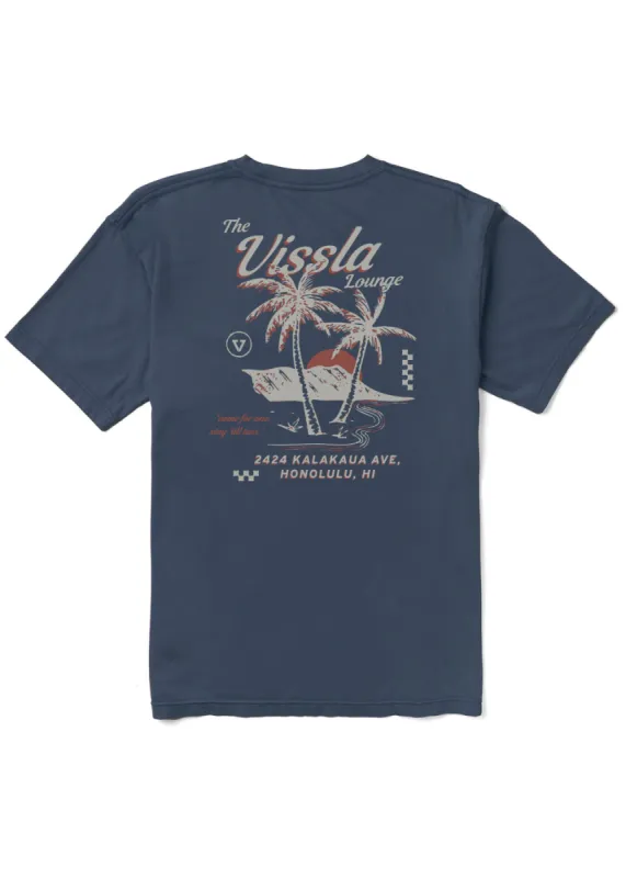 Vissla Lounge Premium Pocket Tee - Navy made by Sun Diego Boardshops