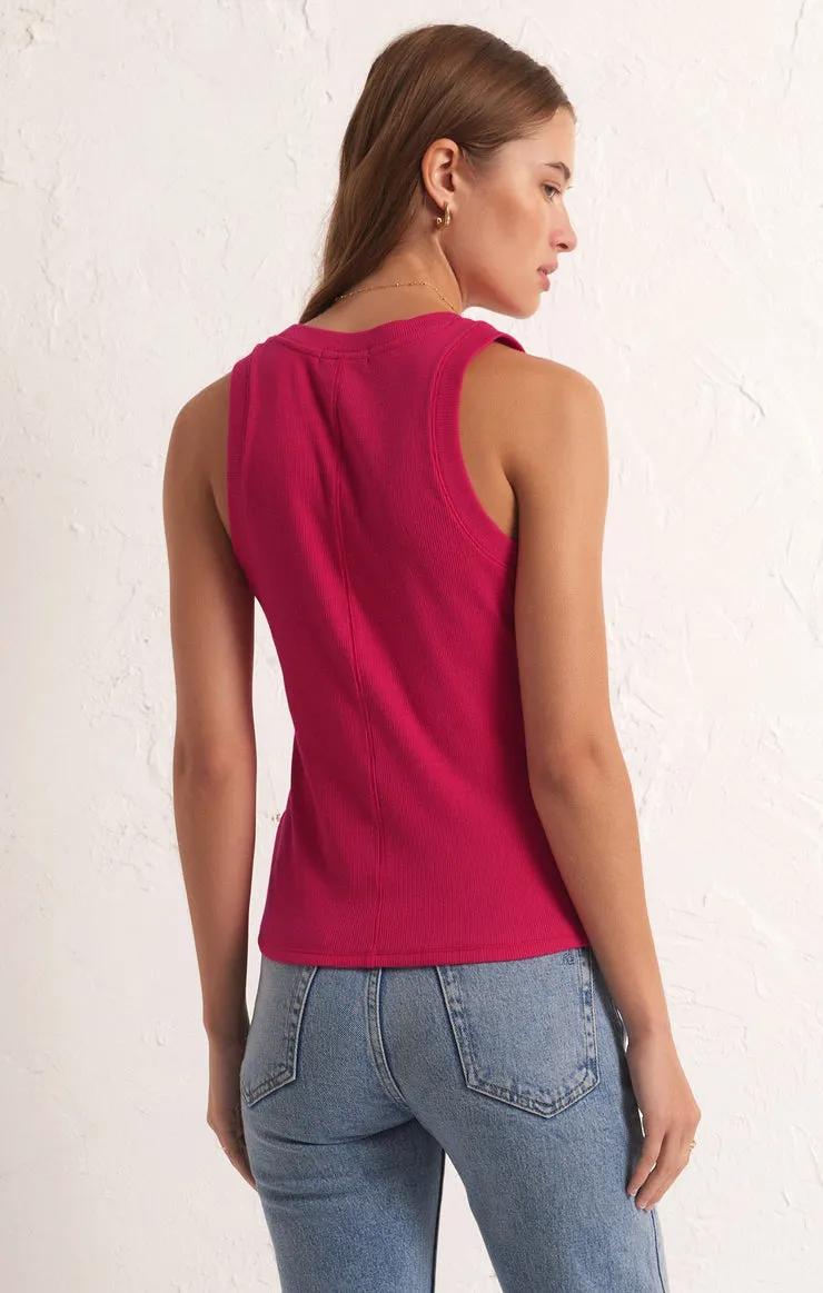 Z-SUPPLY SIRENA RIB TANK- DRAGONFRUIT sold by Sun Diego Boardshops product image thumbnail 2