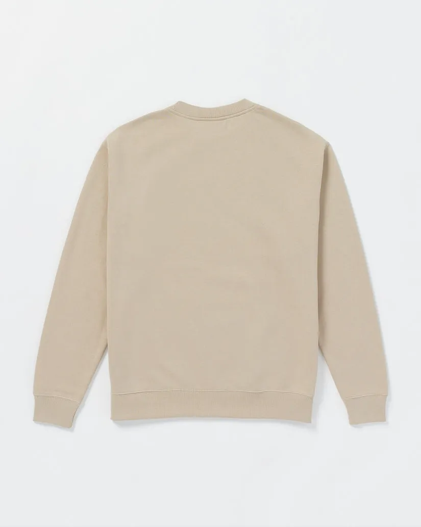 Volcom Watanite Crew Sweatshirt - LIGHT KHAKI sold by Sun Diego Boardshops product image thumbnail 2