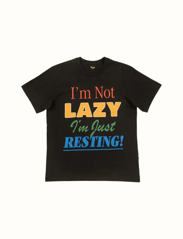 Duvin Design Company NOT LAZY TEE - BLACK sold by Sun Diego Boardshops