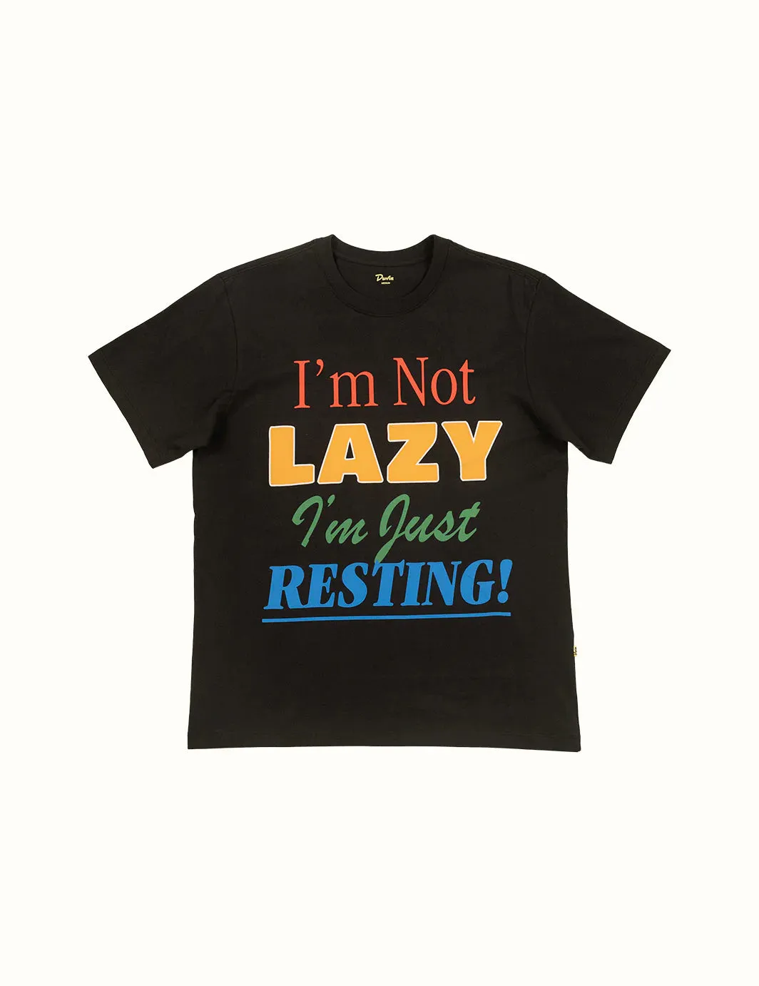 Duvin Design Company NOT LAZY TEE - BLACK sold by Sun Diego Boardshops