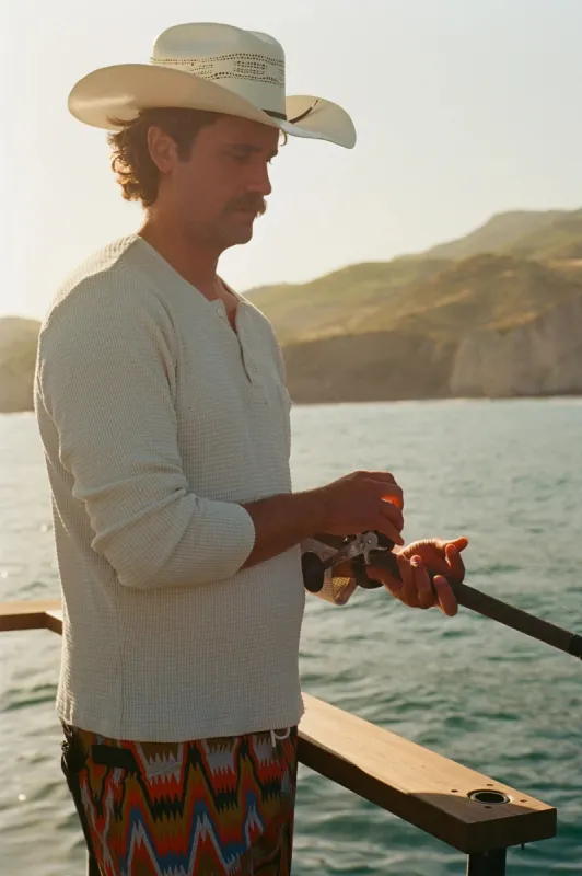 SEAGER LONGHORN STRAW HAT NATURAL - IVORY STRAW made by Sun Diego Boardshops