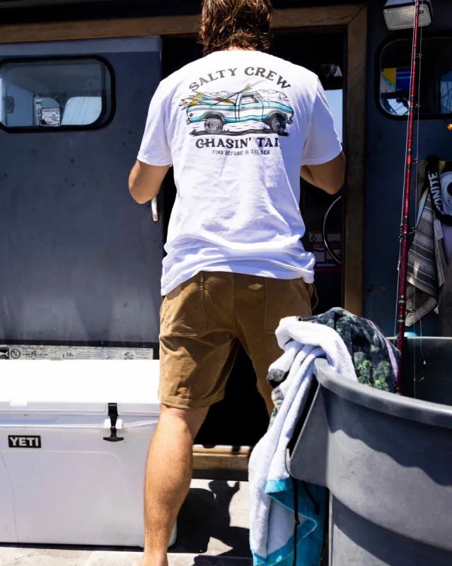 Salty Crew Off Road S/S Premium Tee - WHITE sold by Sun Diego Boardshops