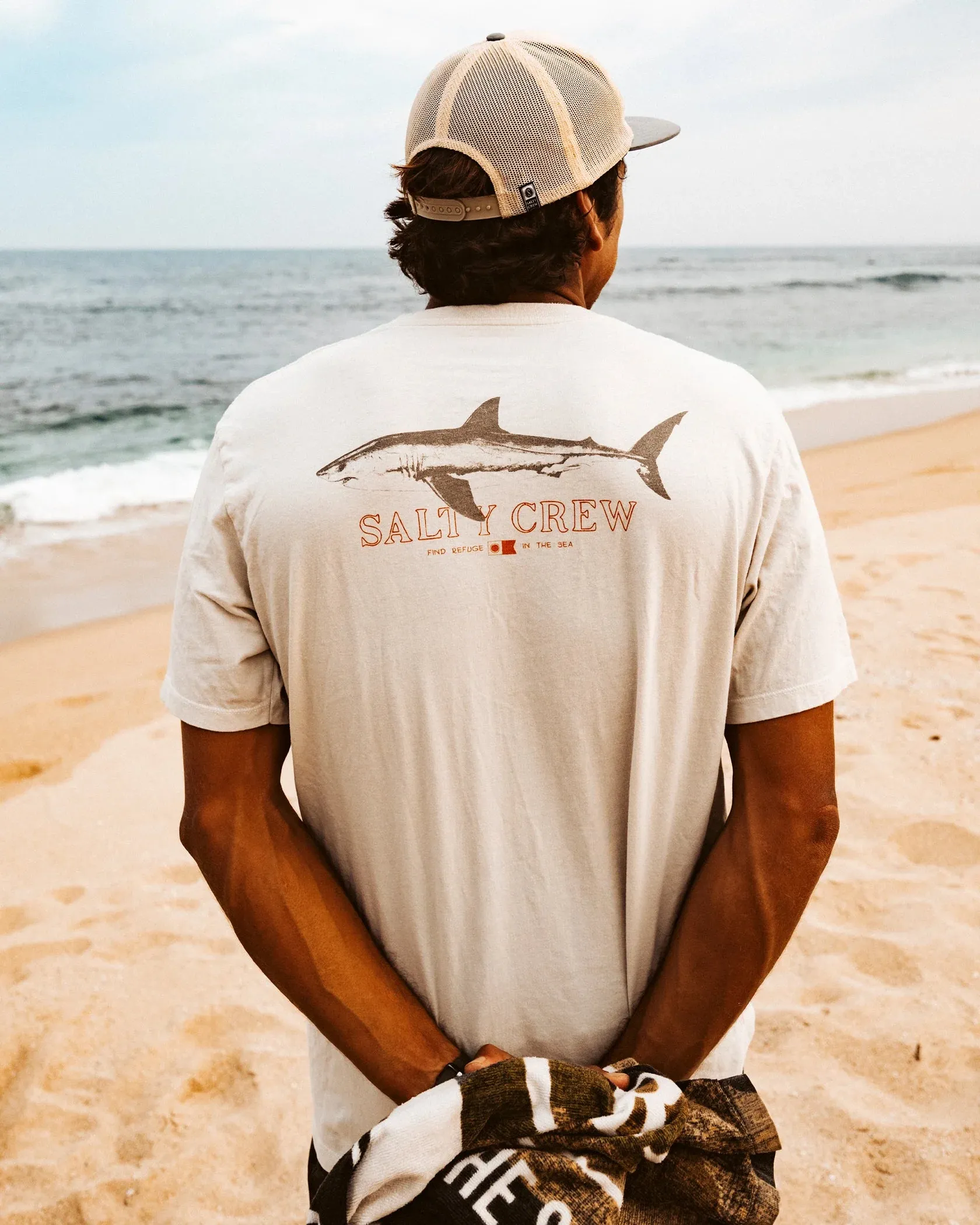 Salty Crew Brother Bruce S/S Premium Tee - BONE sold by Sun Diego Boardshops