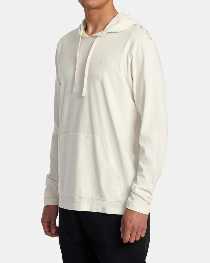 Rvca Ptc Pigment Hooded Long Sleeve Tee - Latte sold by Sun Diego Boardshops product image thumbnail 3