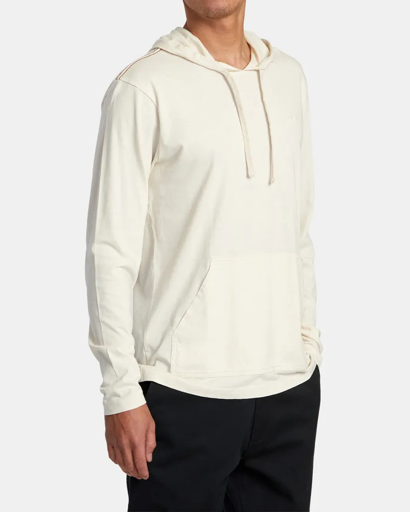 Rvca Ptc Pigment Hooded Long Sleeve Tee - Latte sold by Sun Diego Boardshops product image thumbnail 4