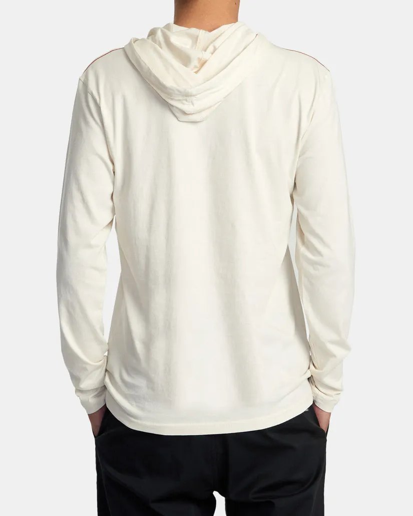 Rvca Ptc Pigment Hooded Long Sleeve Tee - Latte sold by Sun Diego Boardshops product image thumbnail 2
