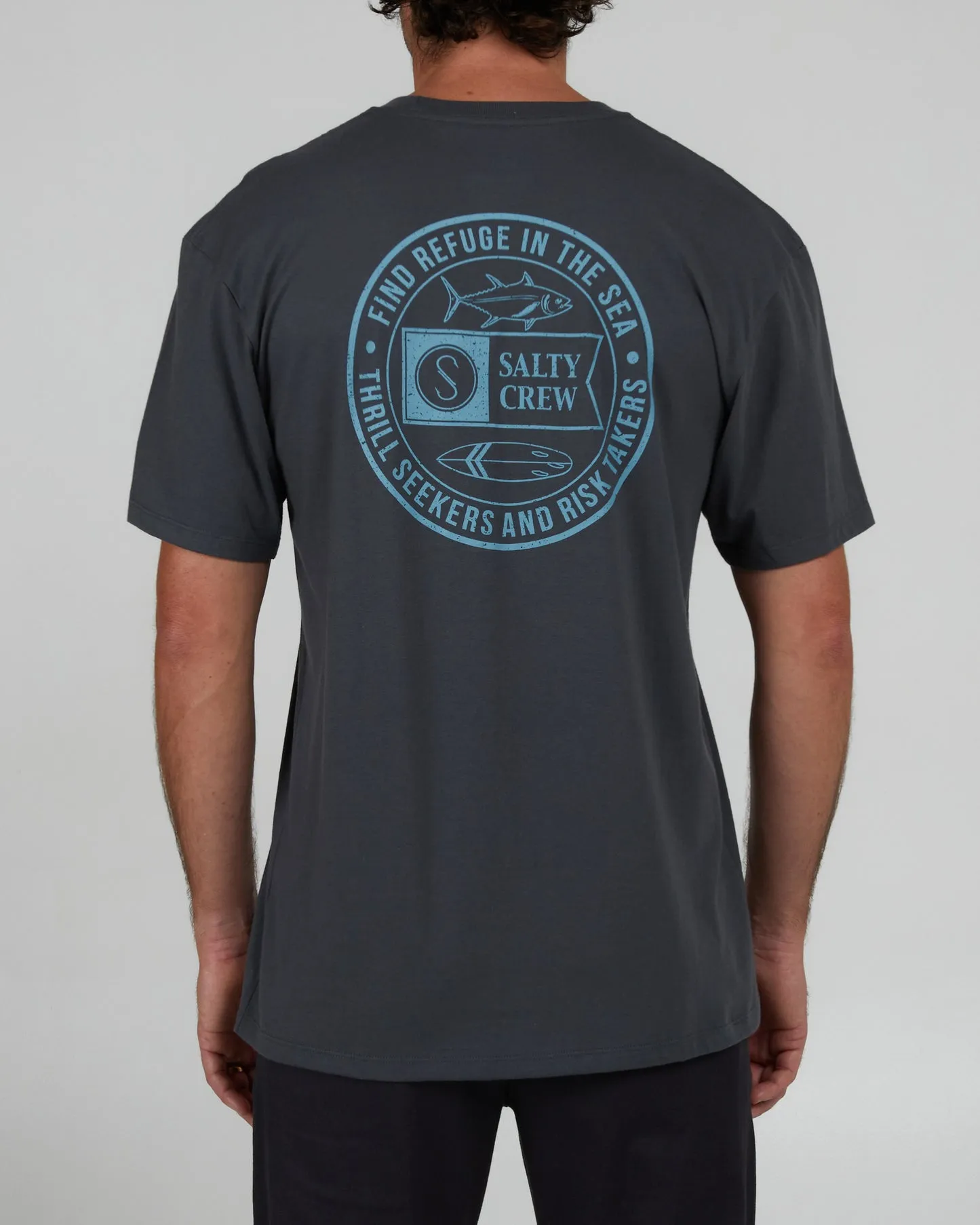 Salty Crew Legends S/S Premium Tee - CHARCOAL sold by Sun Diego Boardshops