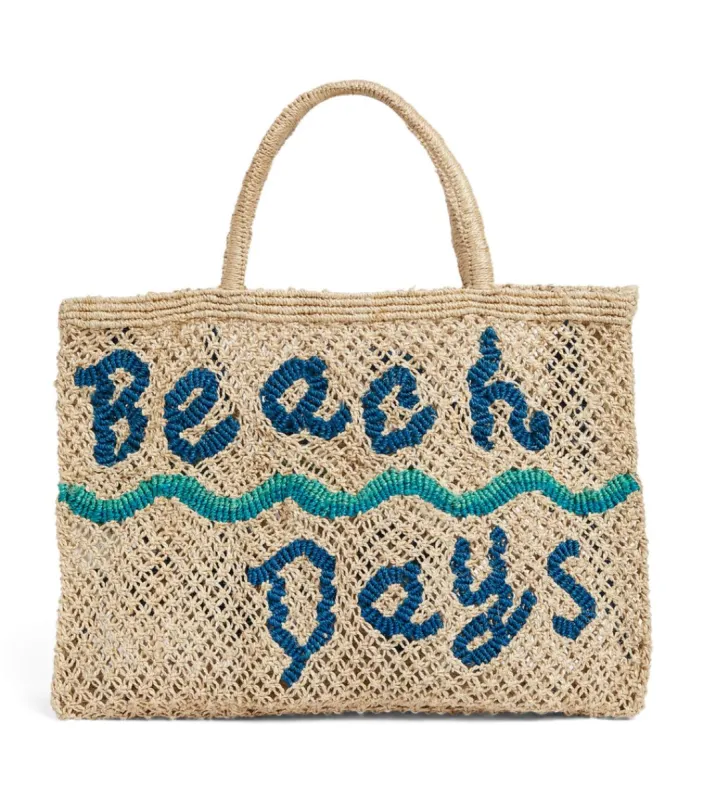 The Jacksons London BEACH DAYS Bag - Natural/Cobalt sold by Sun Diego Boardshops