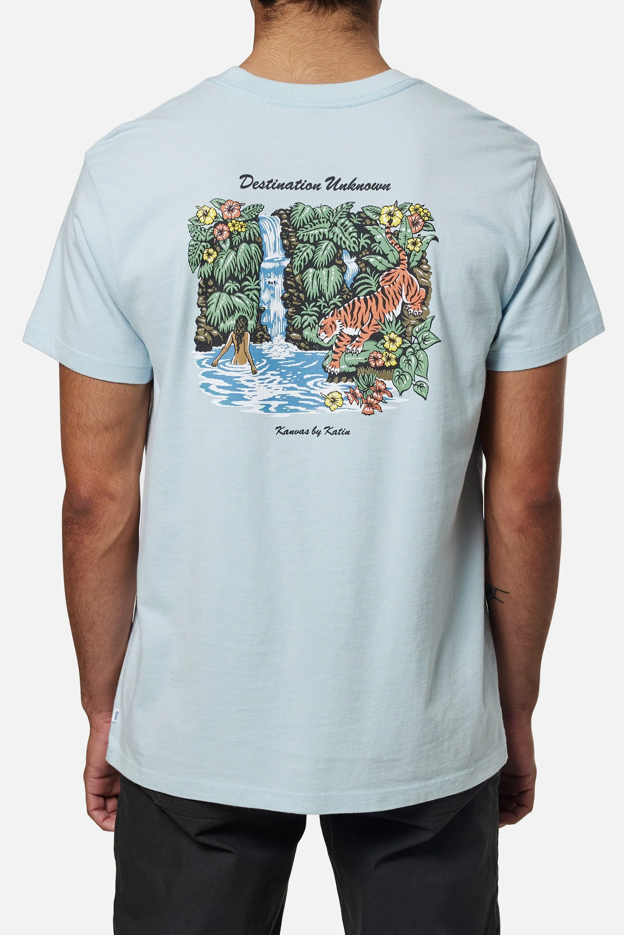 KATIN Lagoon Tee - LIGHT BLUE sold by Sun Diego Boardshops