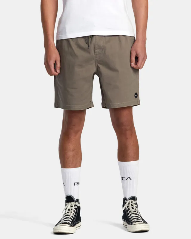 Rvca Escape Elastic Waist Walkshorts 17"” - Mushroom sold by Sun Diego Boardshops