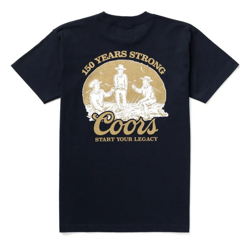 Seager X Coors Banquet Camp Out Tee - Navy sold by Sun Diego Boardshops